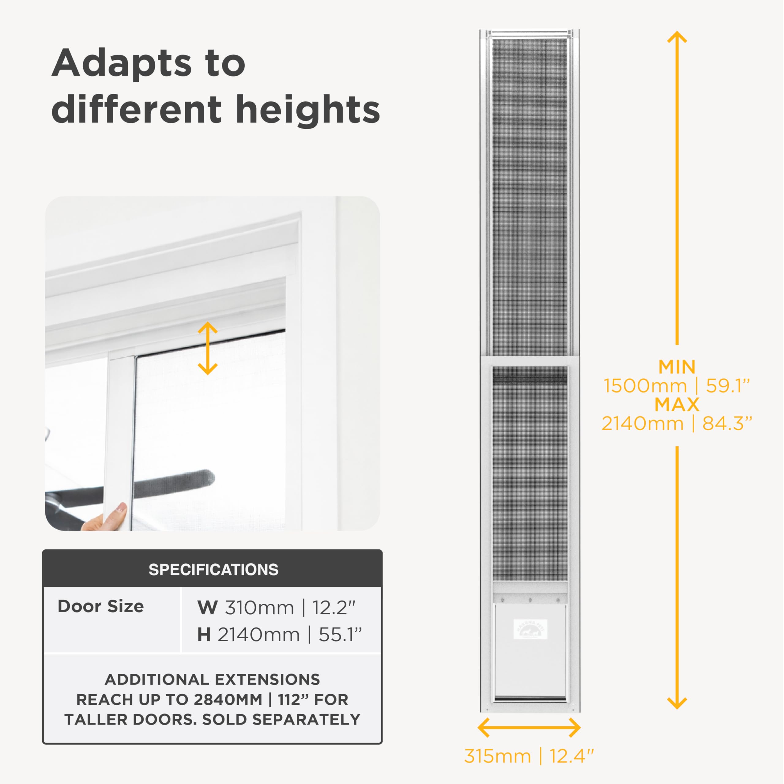 Hakuna Pets V2 locking magnetic demonstrates secure closing for pet passage.