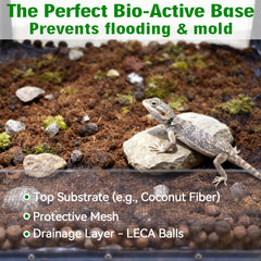 Halatool LECA clay pebbles are low-dust bedding for cleaner air.