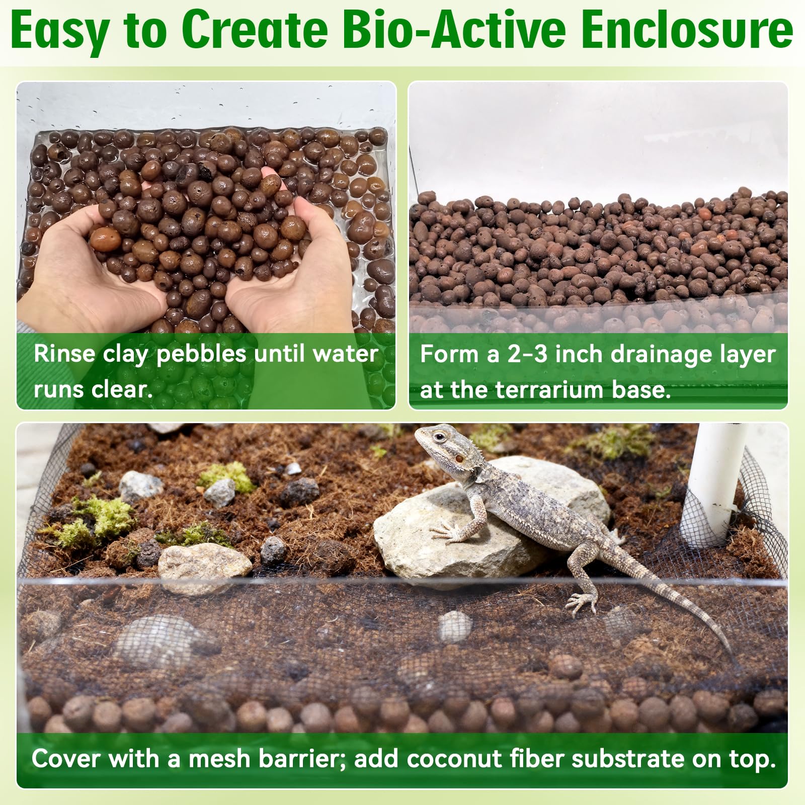 Halatool LECA substrate stores moisture and releases it slowly for humidity stability.
