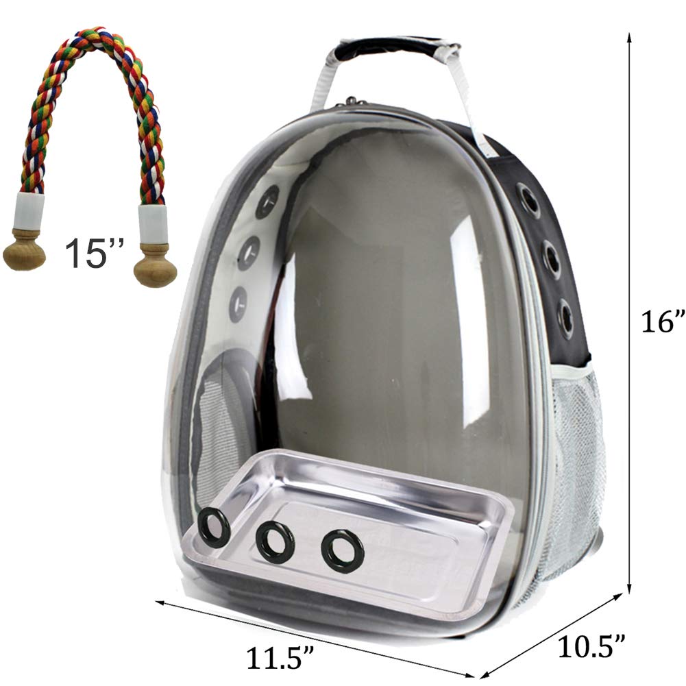 Halinfer Clear Space Capsule protects birds while traveling in comfort