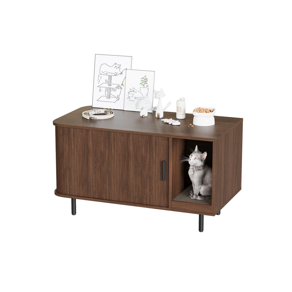 Private washroom space for cats with privacy and comfort