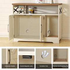 Halitaa storage shelf holds pet supplies and decor