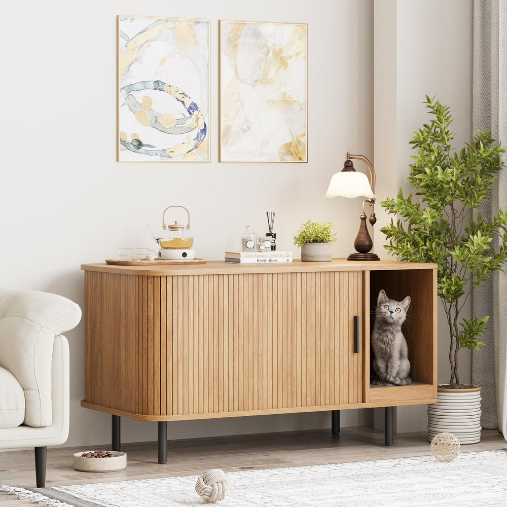 Halitaa cat litter enclosure privacy and utility in a compact footprint