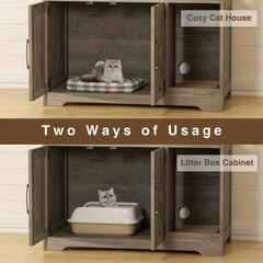 Halitaa cat litter enclosure dual storage compartments organized space
