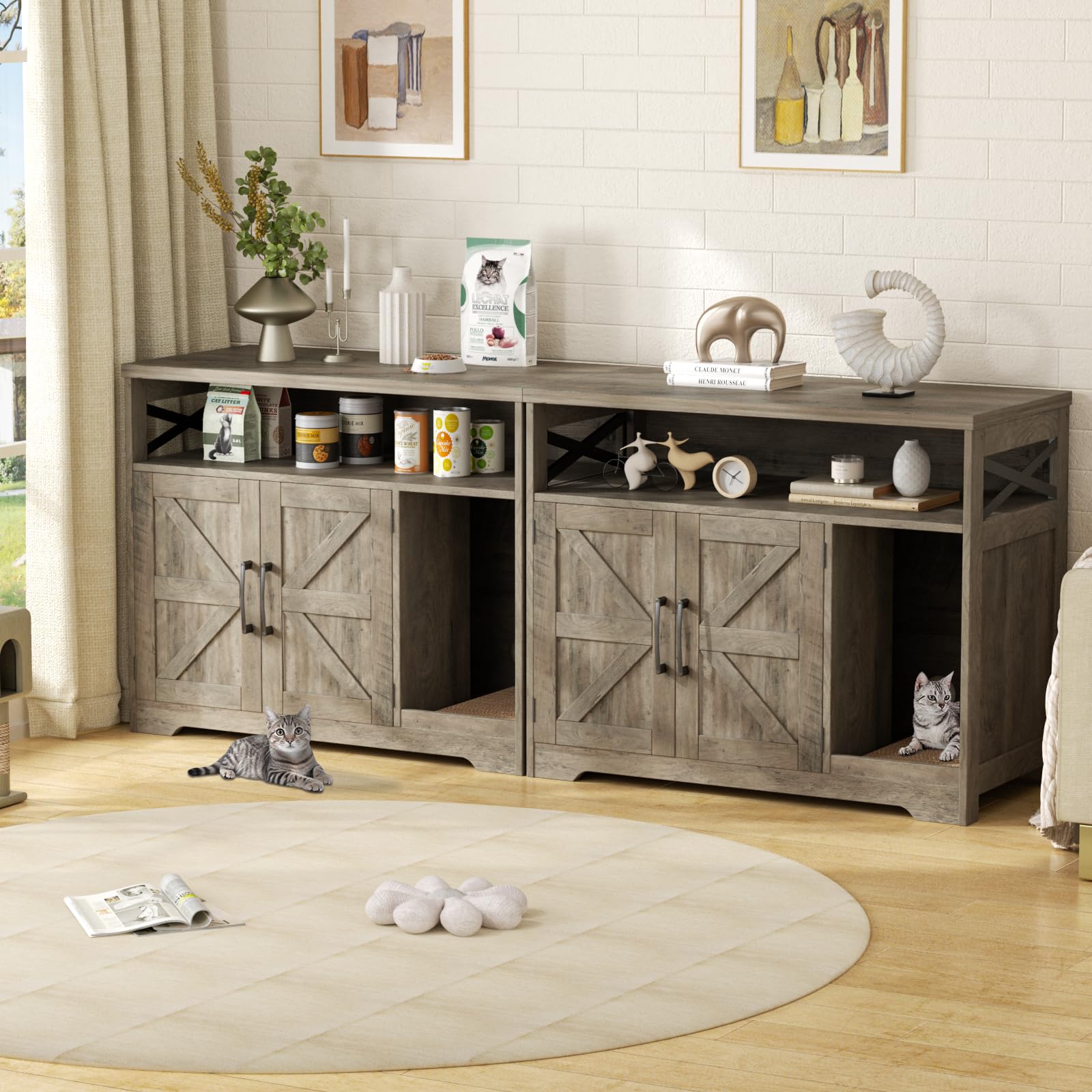 Halitaa cat litter enclosure ventilation holes for airflow