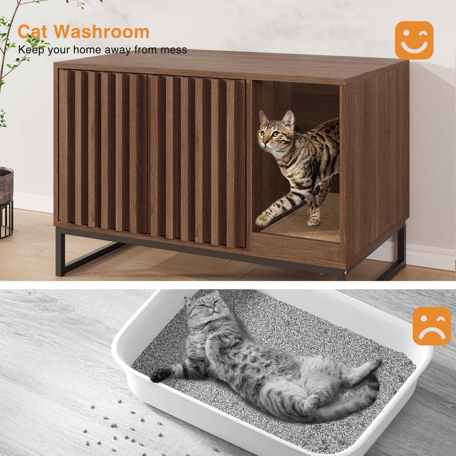 Halitaa multiuse end table with storage and display