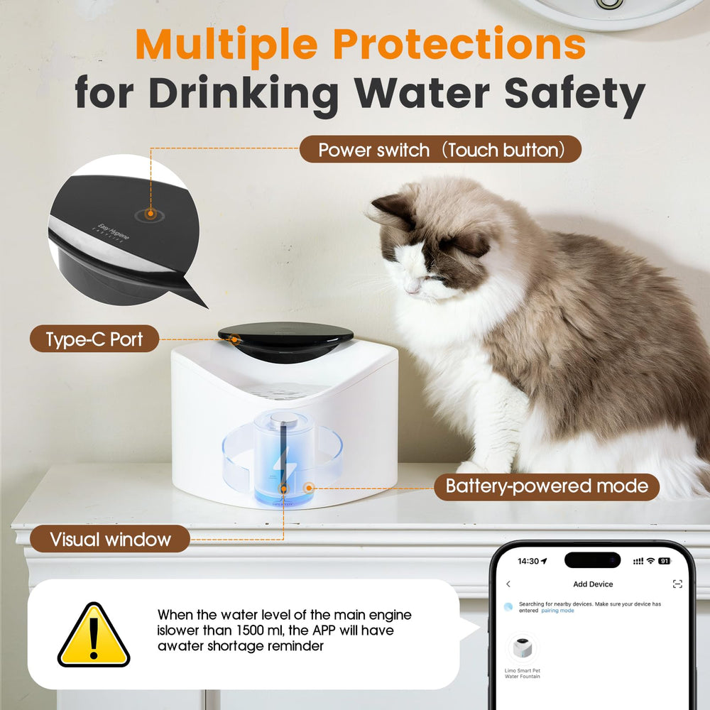 Halkydy long-life battery powers fountain for over 30 days on one charge