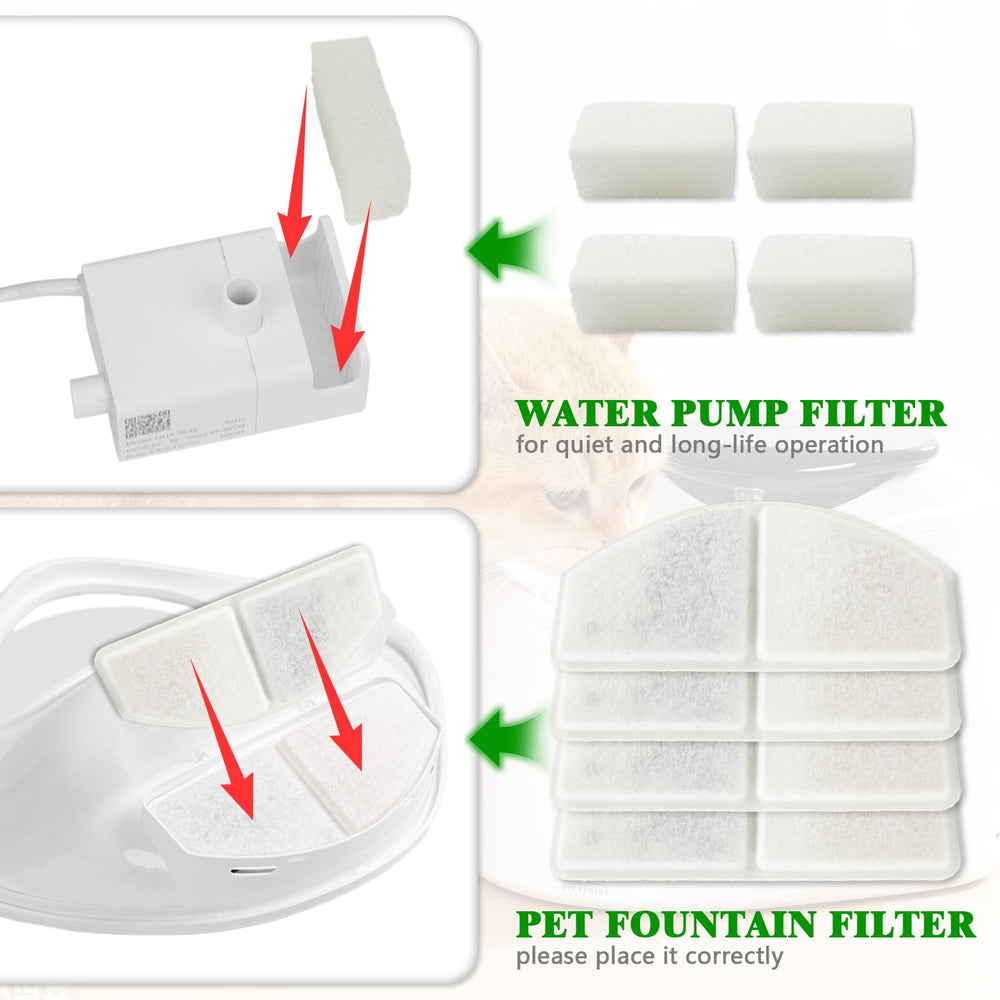 HALKYDY YPD-C015W four replacement filters ready for fresh water.