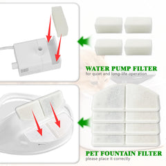 HALKYDY YPD-C015W four replacement filters ready for fresh water.