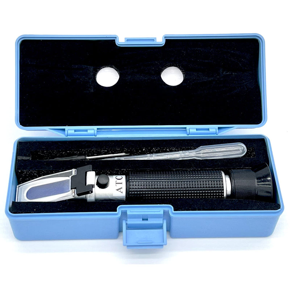 Includes plastic case, mini screwdriver, dropper, and cleaning cloth.