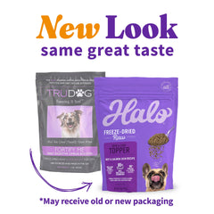 Halo close-up beef liver salmon skin highlighting rich texture and natural nutrients.