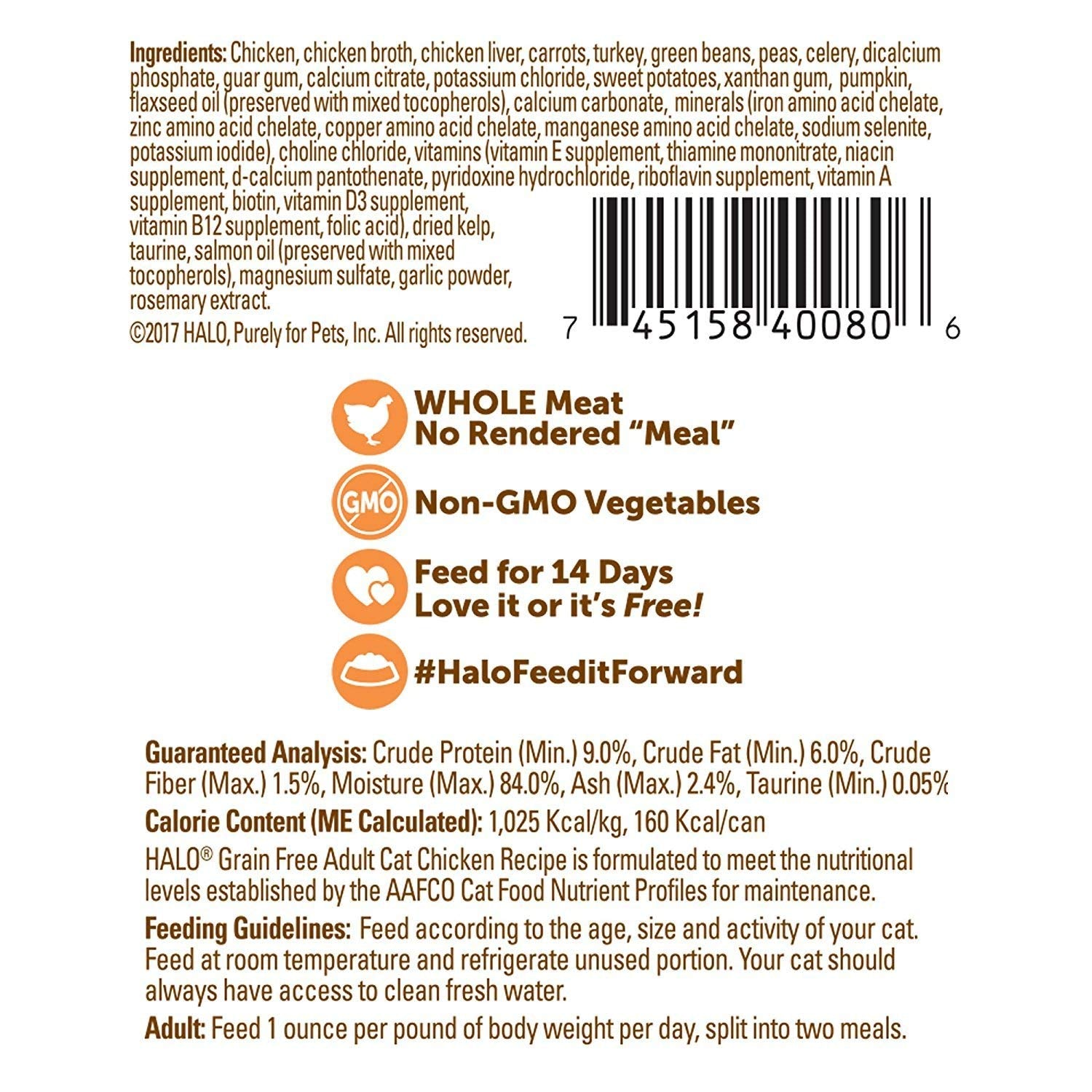 Halo Grain Free Soft Pate case displays multiple cans for easy stocking