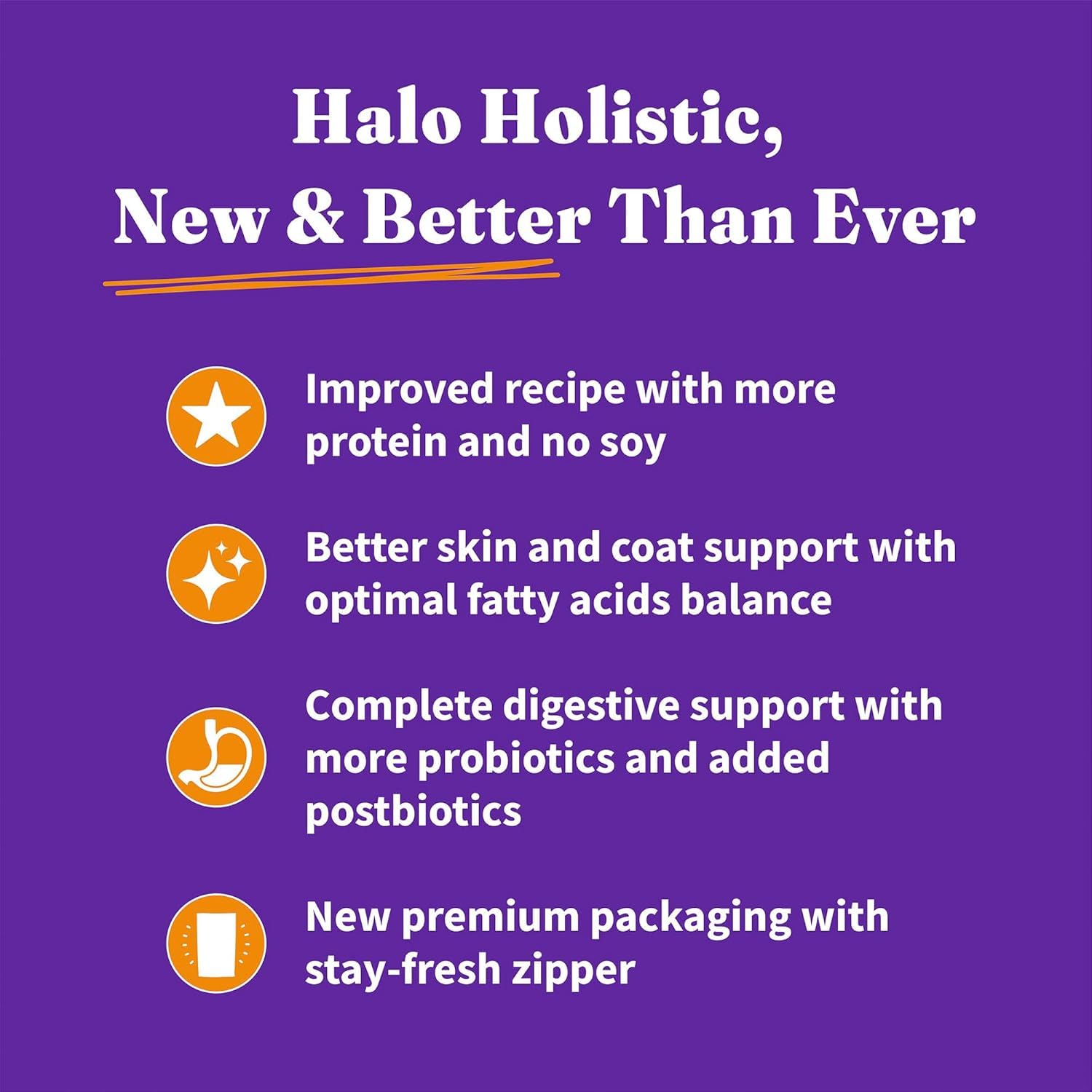 Halo Holistic 6lb-bag-product-display ready-to-serve dry cat food.