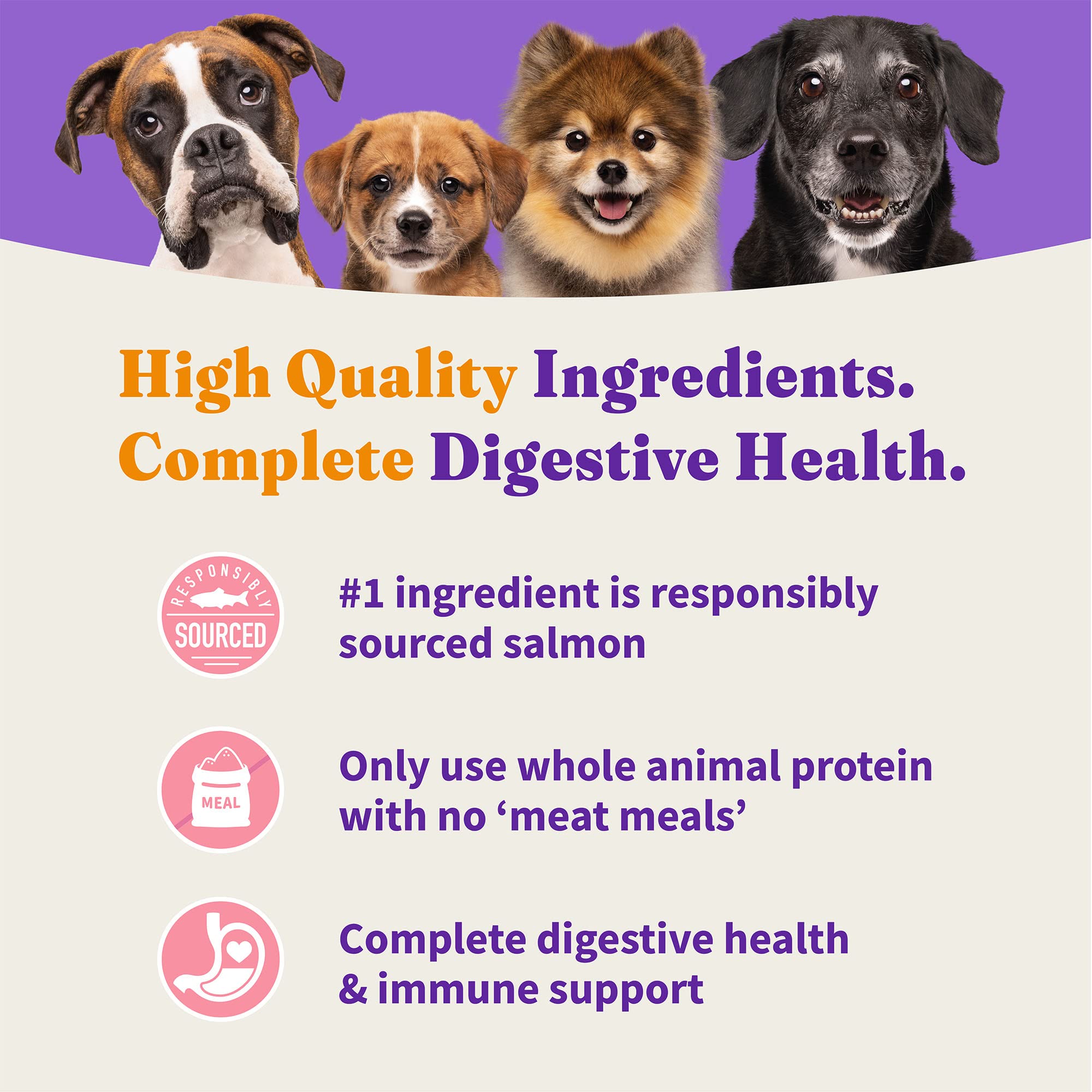 Halo Holistic MSC-certified wild-caught fish reflects responsible sourcing practices.