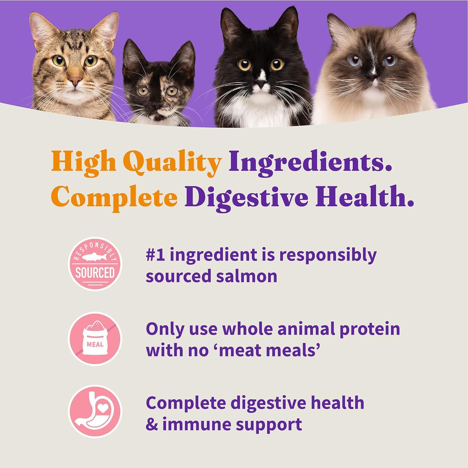Halo Holistic image featuring MSC-certified wild-caught fish for responsible sourcing.