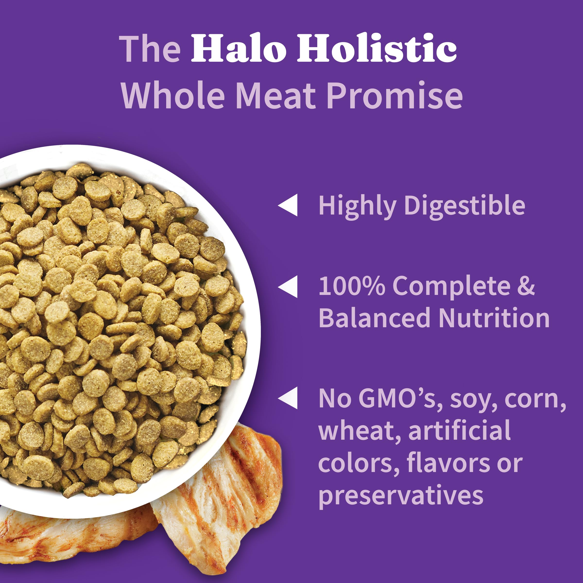 Halo Holistic no corn wheat or soy in recipe.
