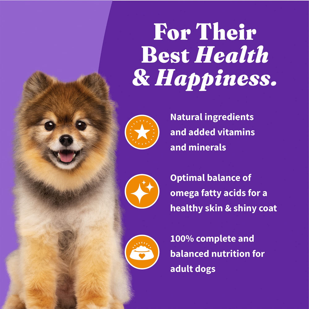 Halo Holistic small-breed non-GMO ingredients ensure high-quality nutrition.