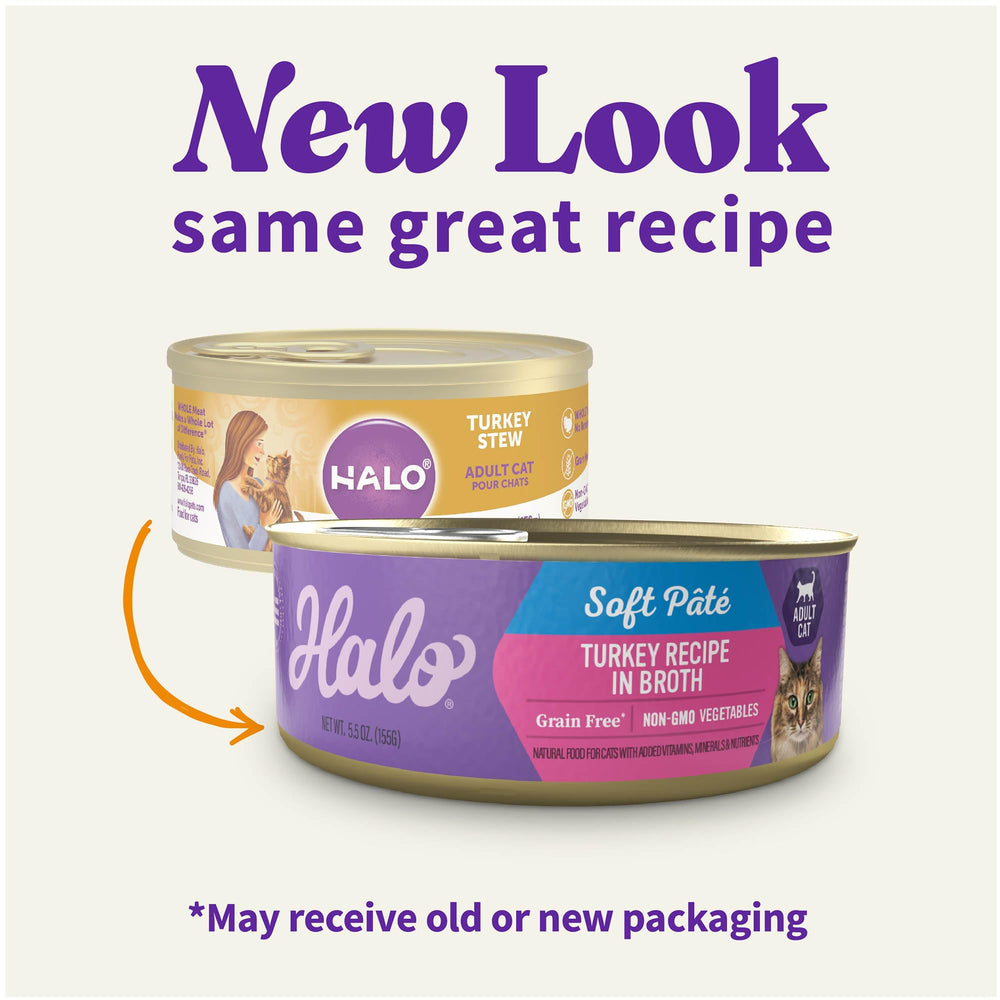 Halo Spots Stew turkey pate close-up showing rich meaty texture