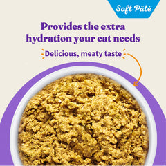 Halo USA-made cat food packaging shot emphasizes quality ingredients.