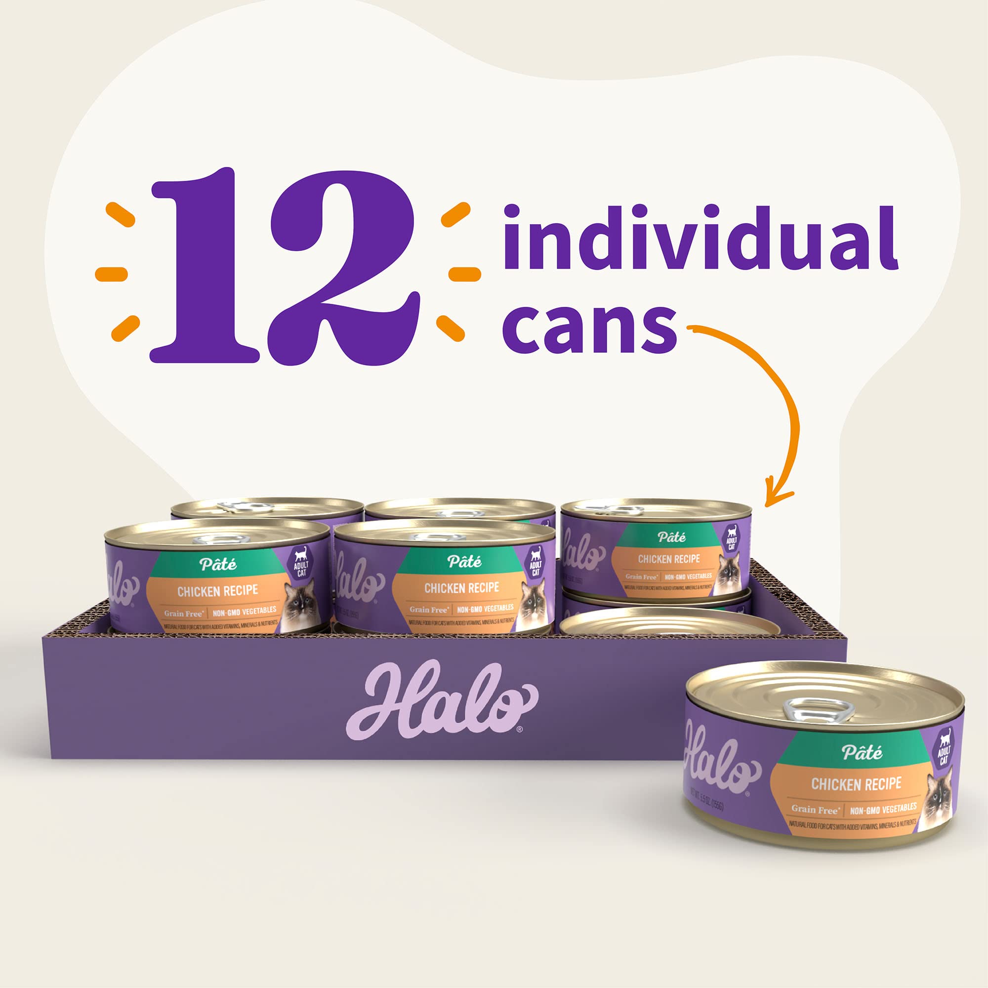 Halo pate high moisture content for extra hydration during meals