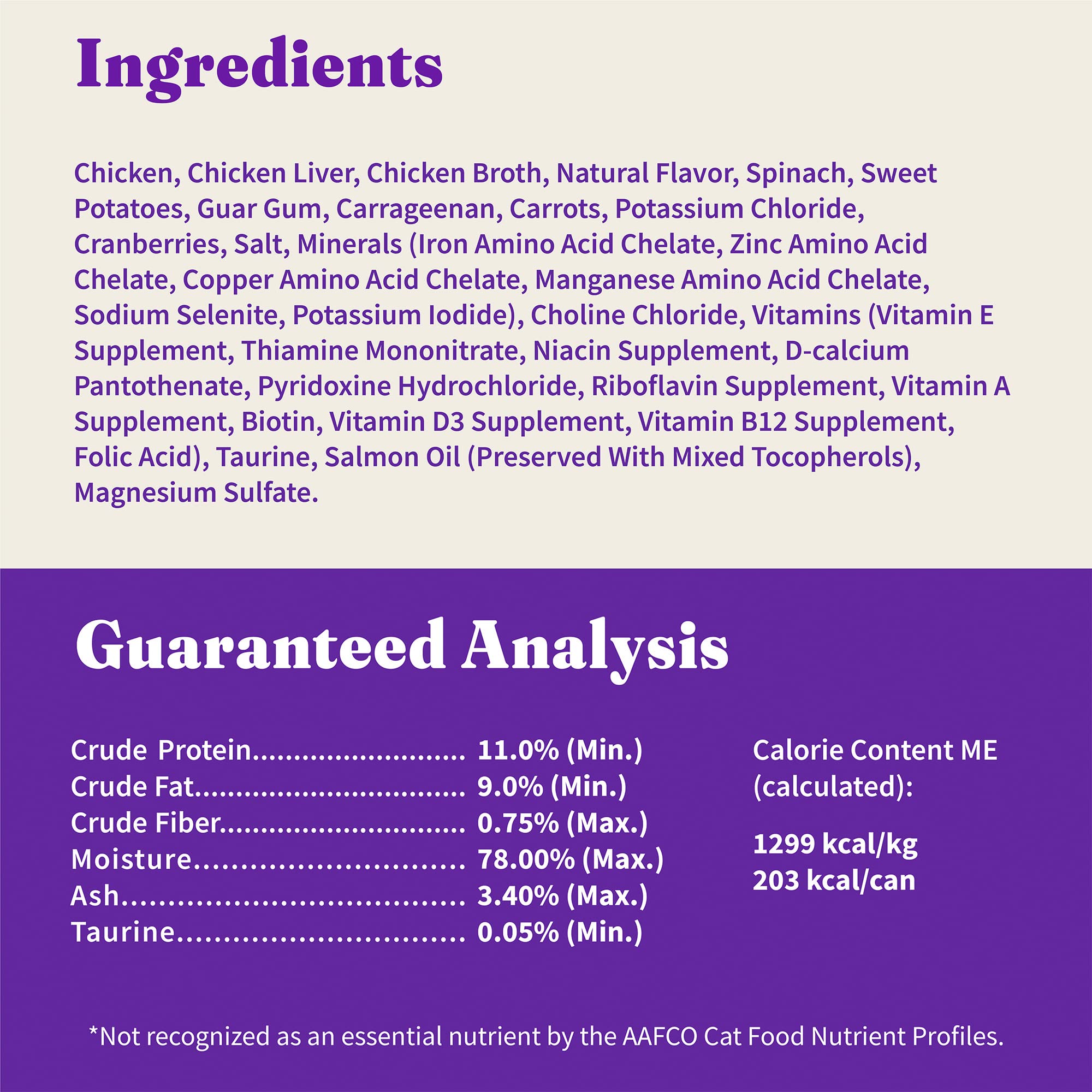 Halo pack of 12 cans provides convenient, steady nutrition