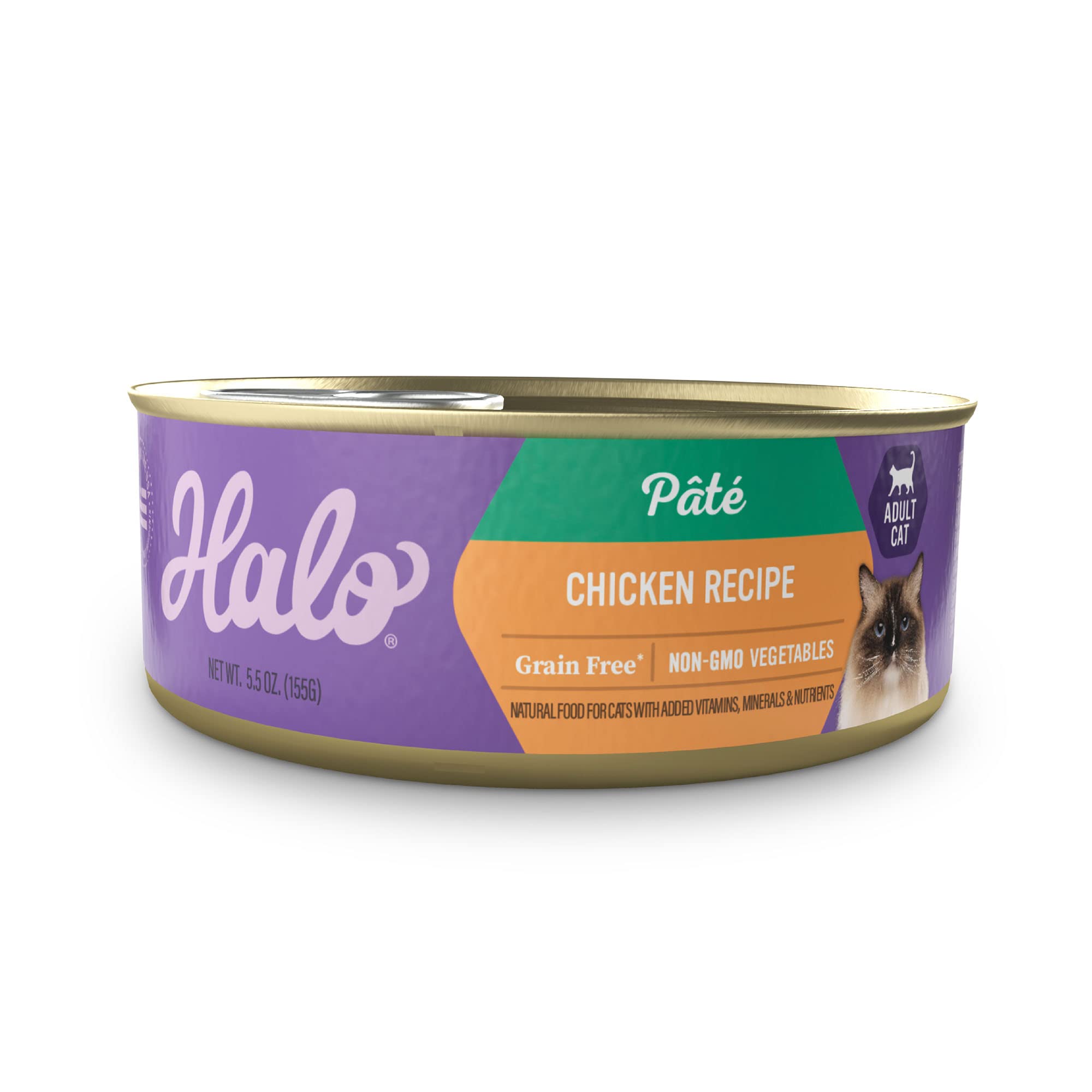 Halo Chicken Recipe pate with real chicken first ingredient for rich flavor