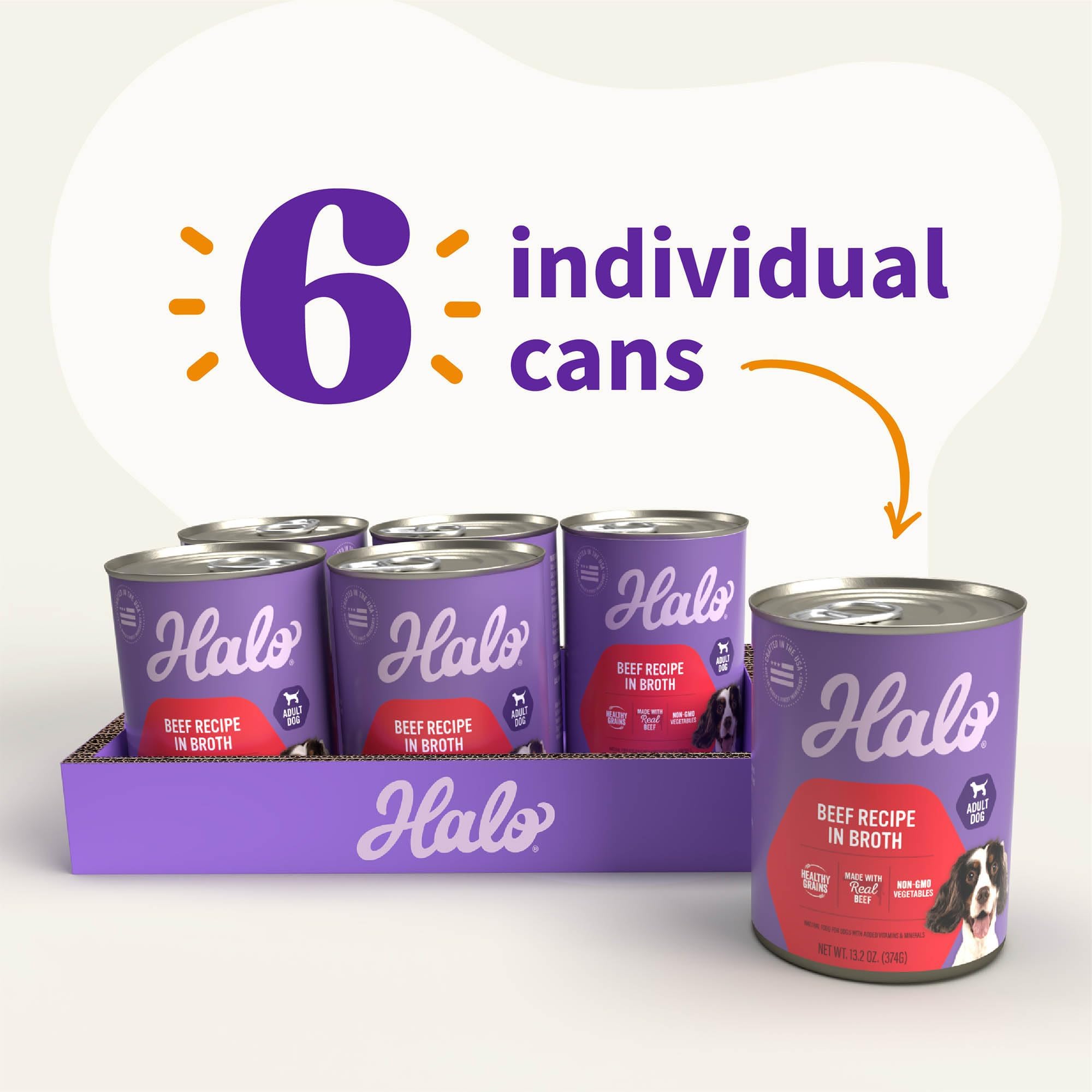 Halo Beef in Broth topper over kibble for moisture