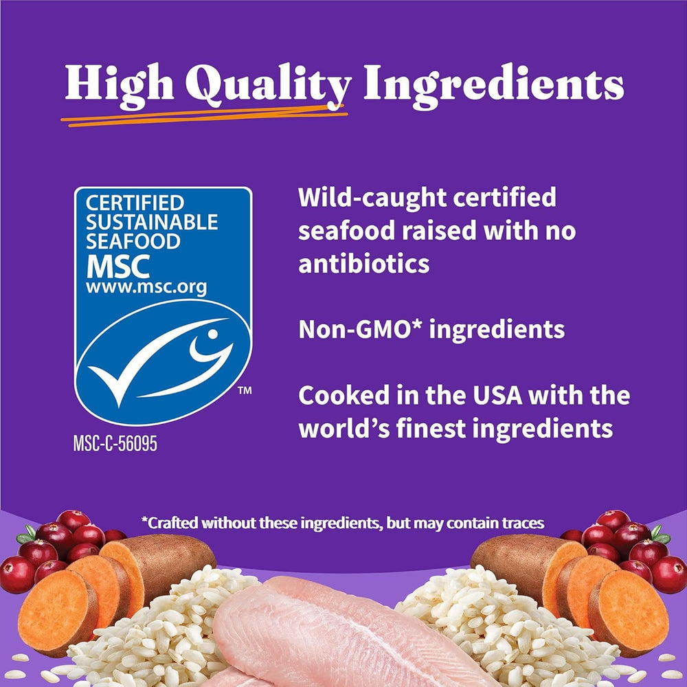 Halo Whitefish whole-protein first ingredient supports lean muscle