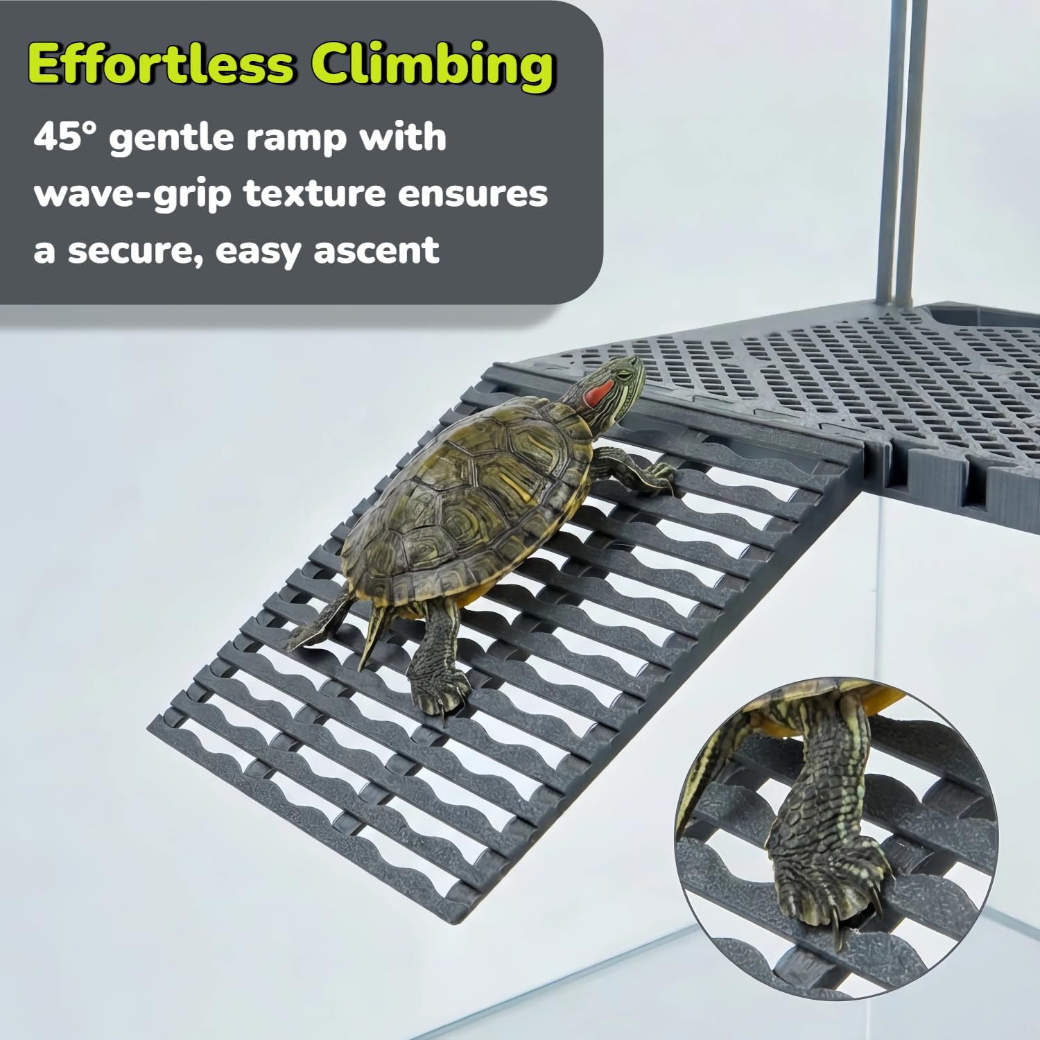Halomyyth strong suction cups hold the basking dock firmly without screws.