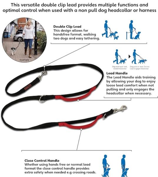 Halti Control Leash two handles for close control during training.