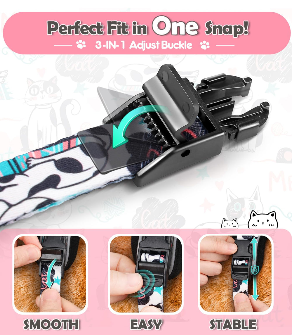 Halypet adjustable neck and chest fit for different sizes.