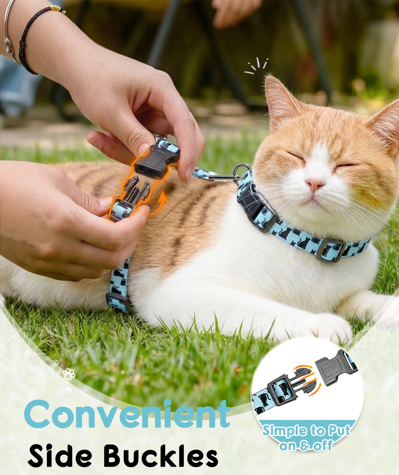 Halypet easy-on quick-release buckle speeds fitting.