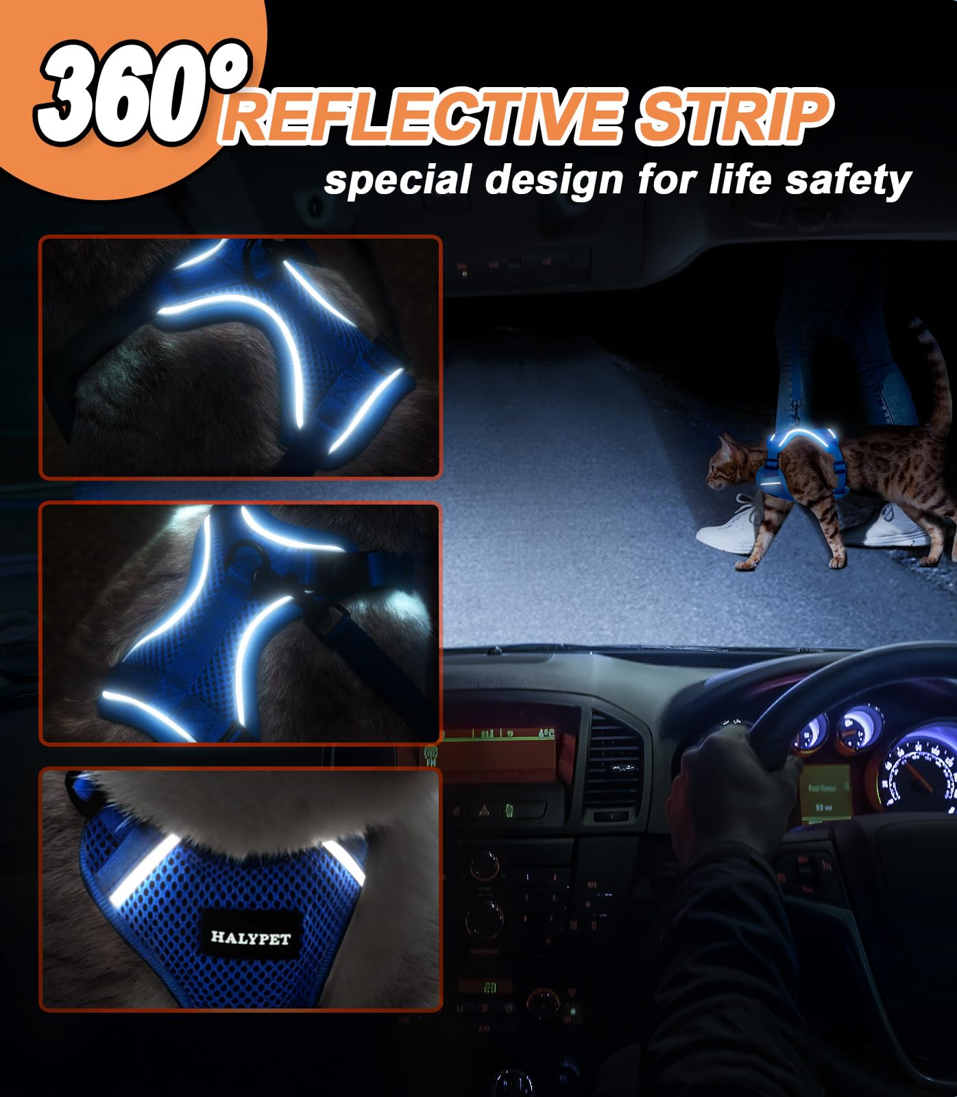 Halypet H200 Pro buckle-snap design makes wearing easier