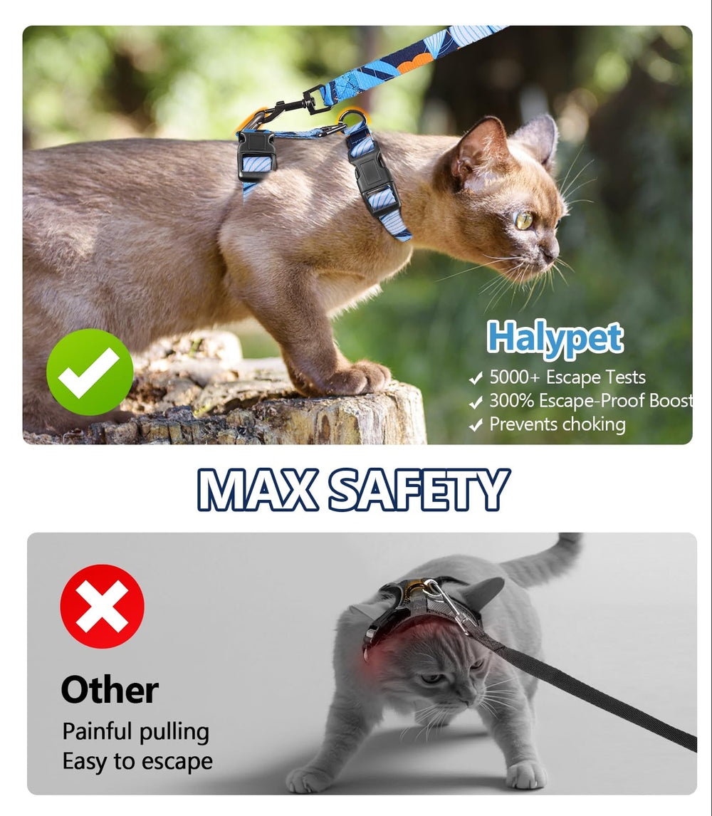 Halypet H300 Pro escape-proof performance prevents slips during adventures