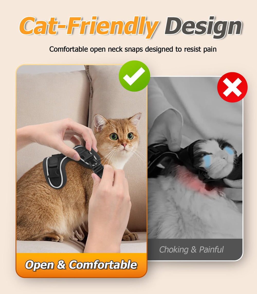 Halypet H600 Pro light-weight breathable cat-leash keeps cats comfy