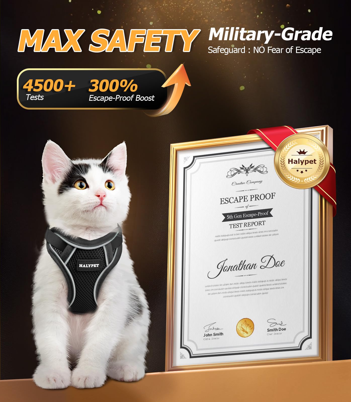 Halypet H600 Pro one-piece buckle makes fitting quick and stress-free