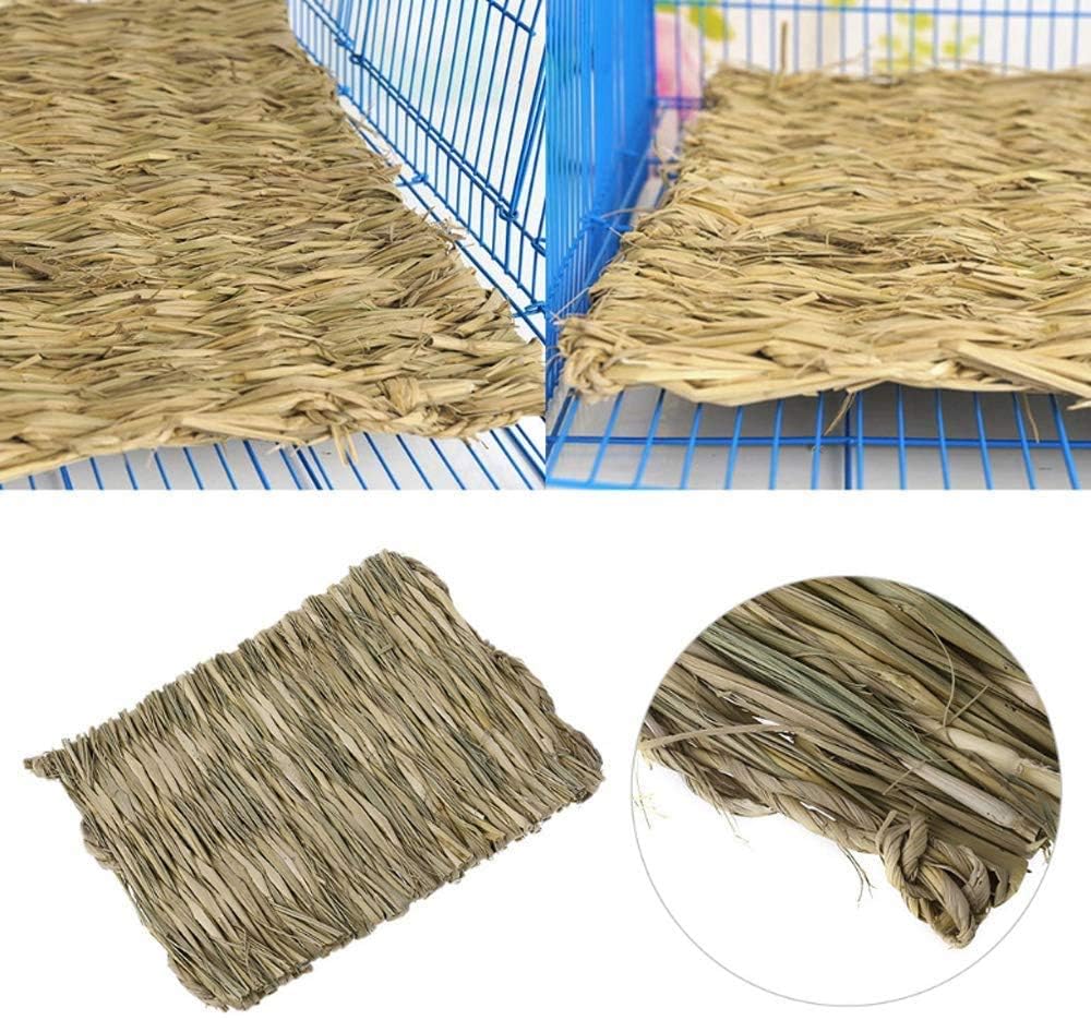 Hamiledyi 10pcs pack of grass mats provides versatile bedding.