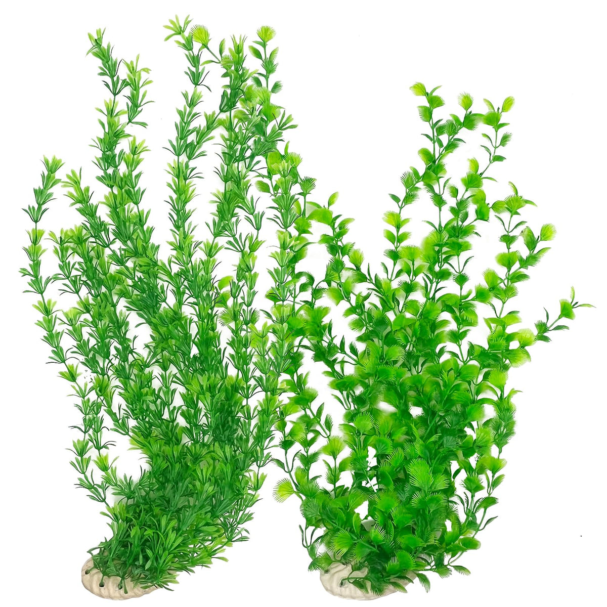 Hamiledyi 23-inch tall aquarium plants in a green grass cluster for a lush look