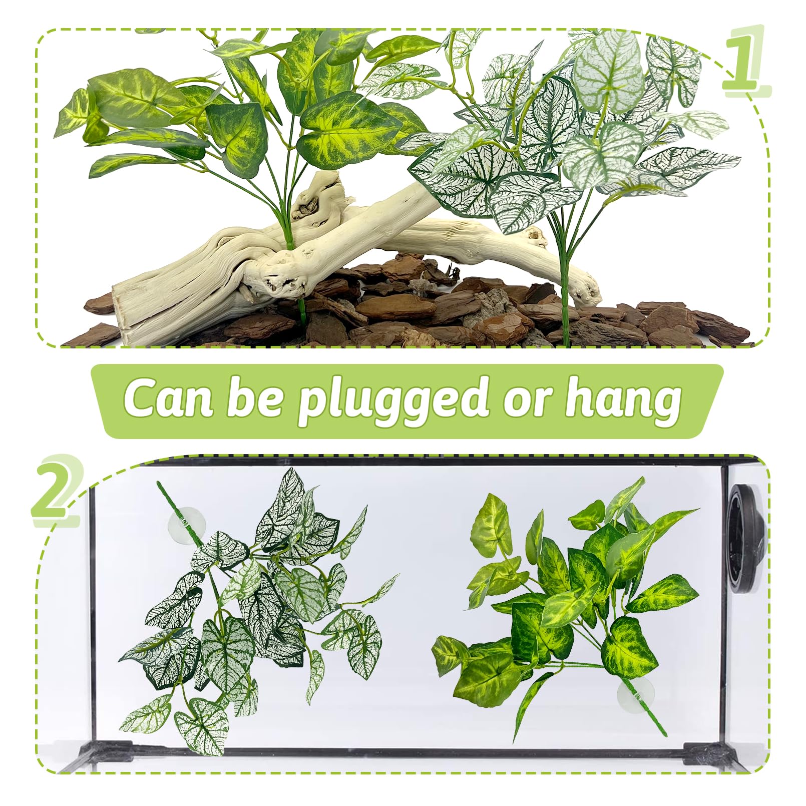 Hamiledyi terrarium suction cups, easy installation, secure to glass walls.