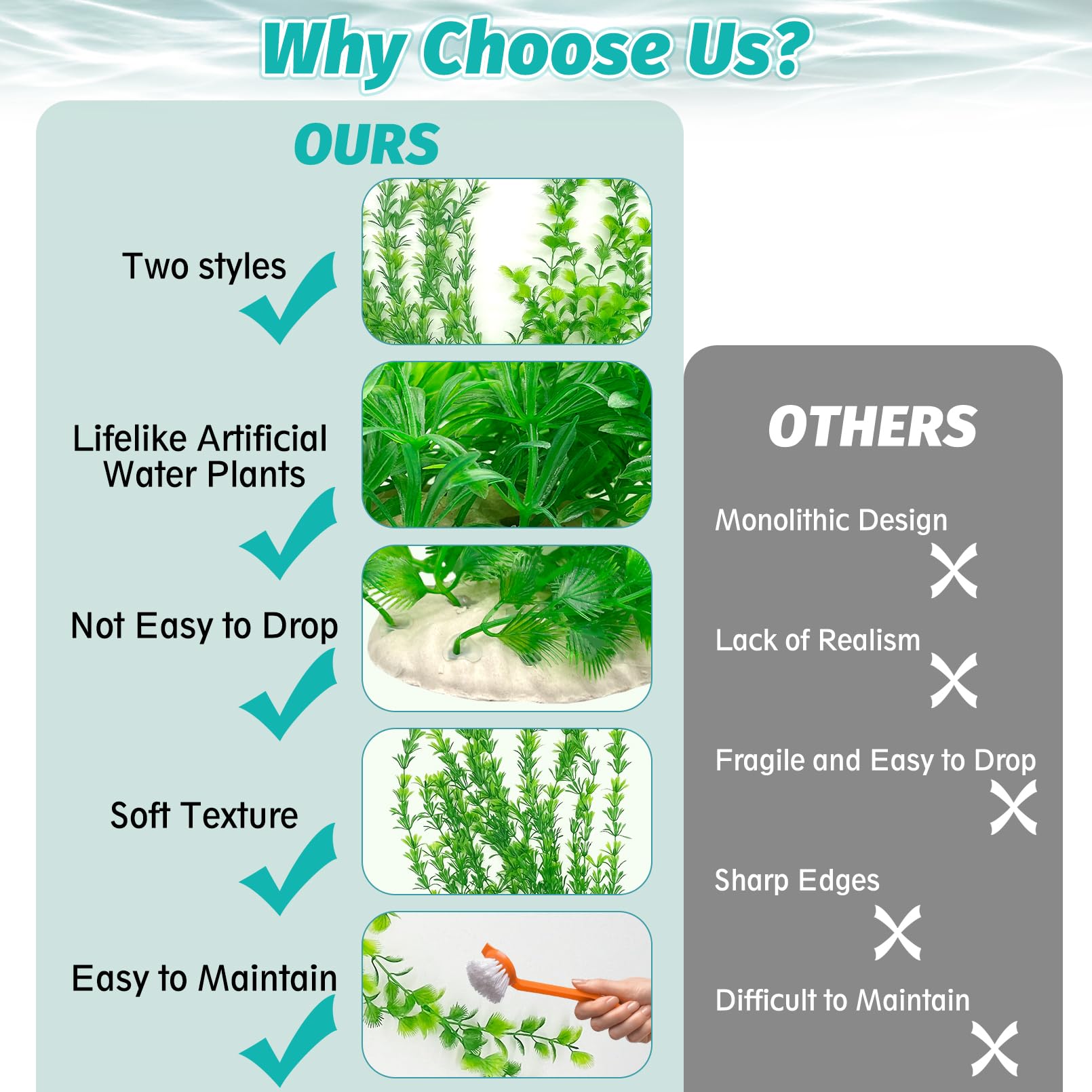 Two-pack Hamiledyi aquarium decor ideas for fuller tank vibes