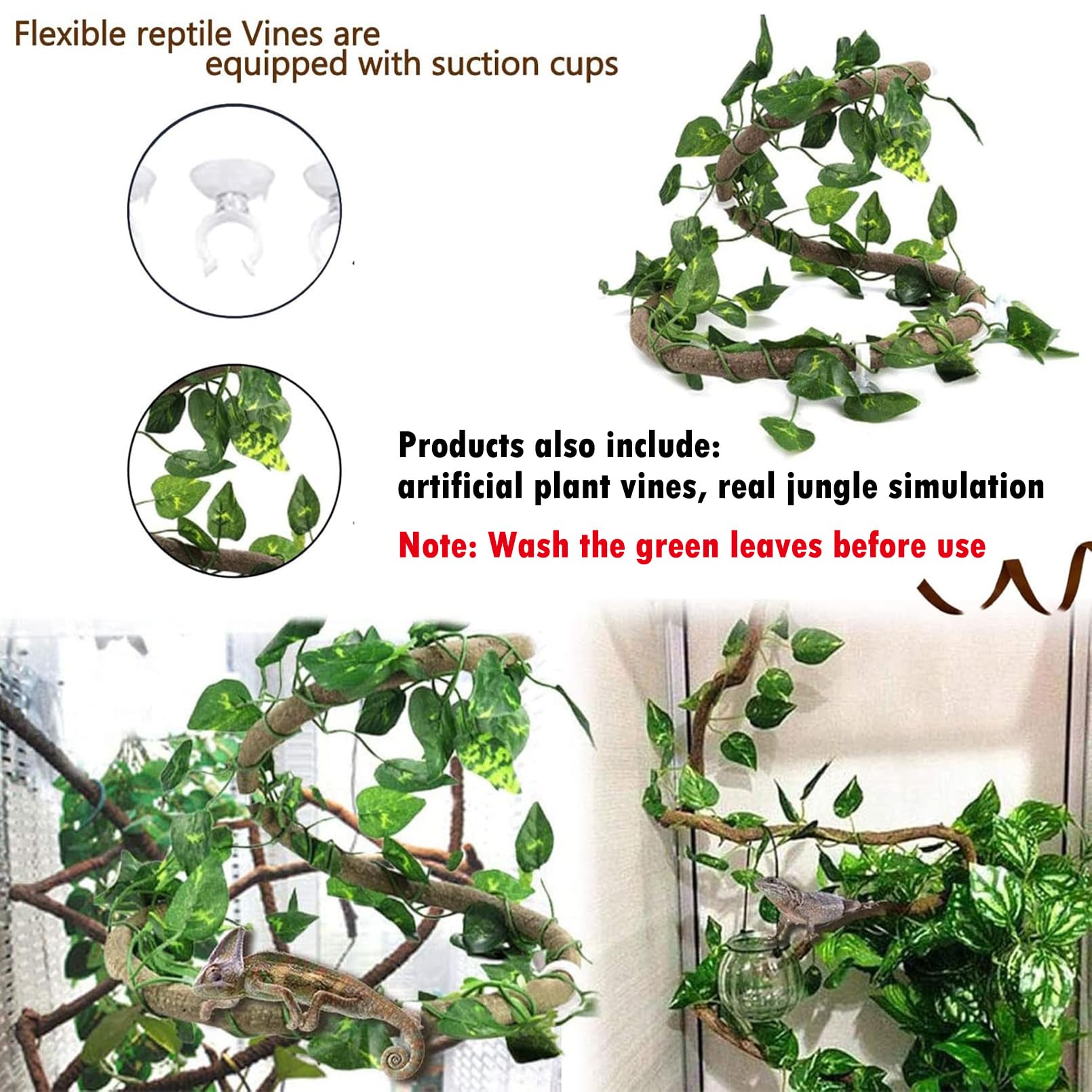 Hamiledyi artificial leaves on driftwood for lifelike tank scenery.