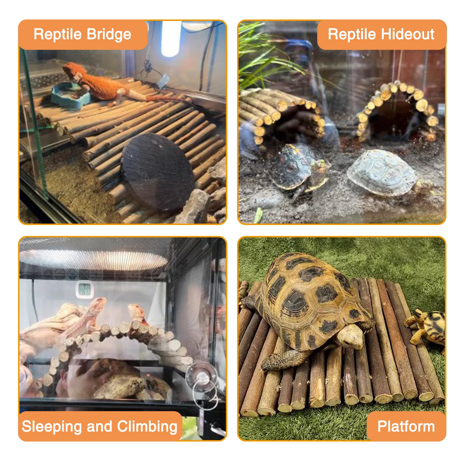 Hamiledyi bendy bridge with flexible wire adapts to various cage shapes for enrichment.