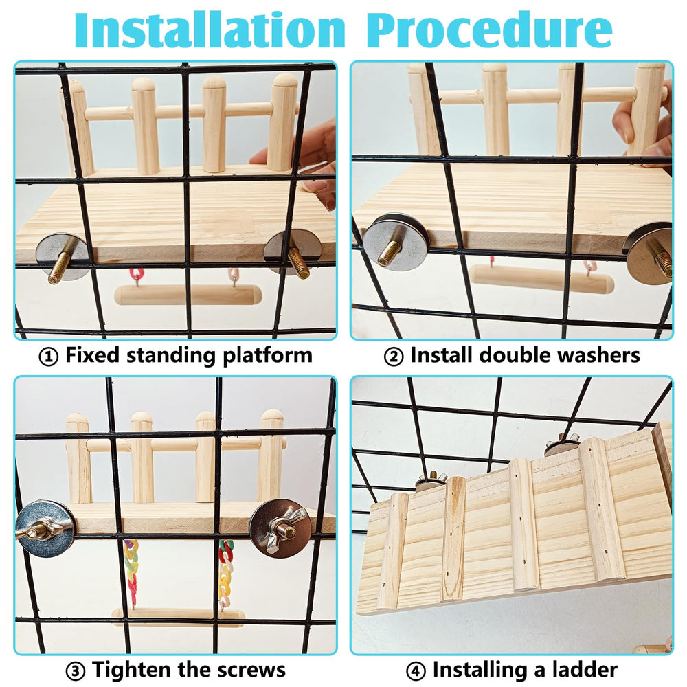 Hamiledyi bird cage accessories set enhances enrichment and decor