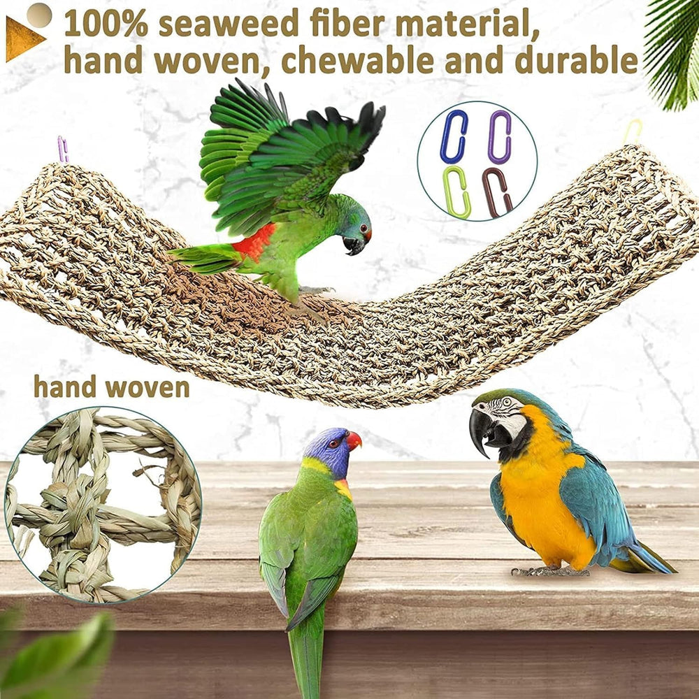 Hamiledyi seagrass hammock is easy to clean and supports daily rest after play.