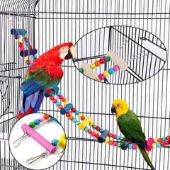 Hamiledyi bird hammock swing offering resting and play space inside the cage