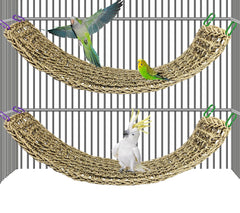 Hamiledyi bird seagrass mat 30x7 in rest setup offering a comfy perch and gentle chew.