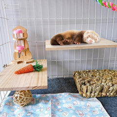 Hamiledyi cage perch 13x8 platform with easy installation hardware