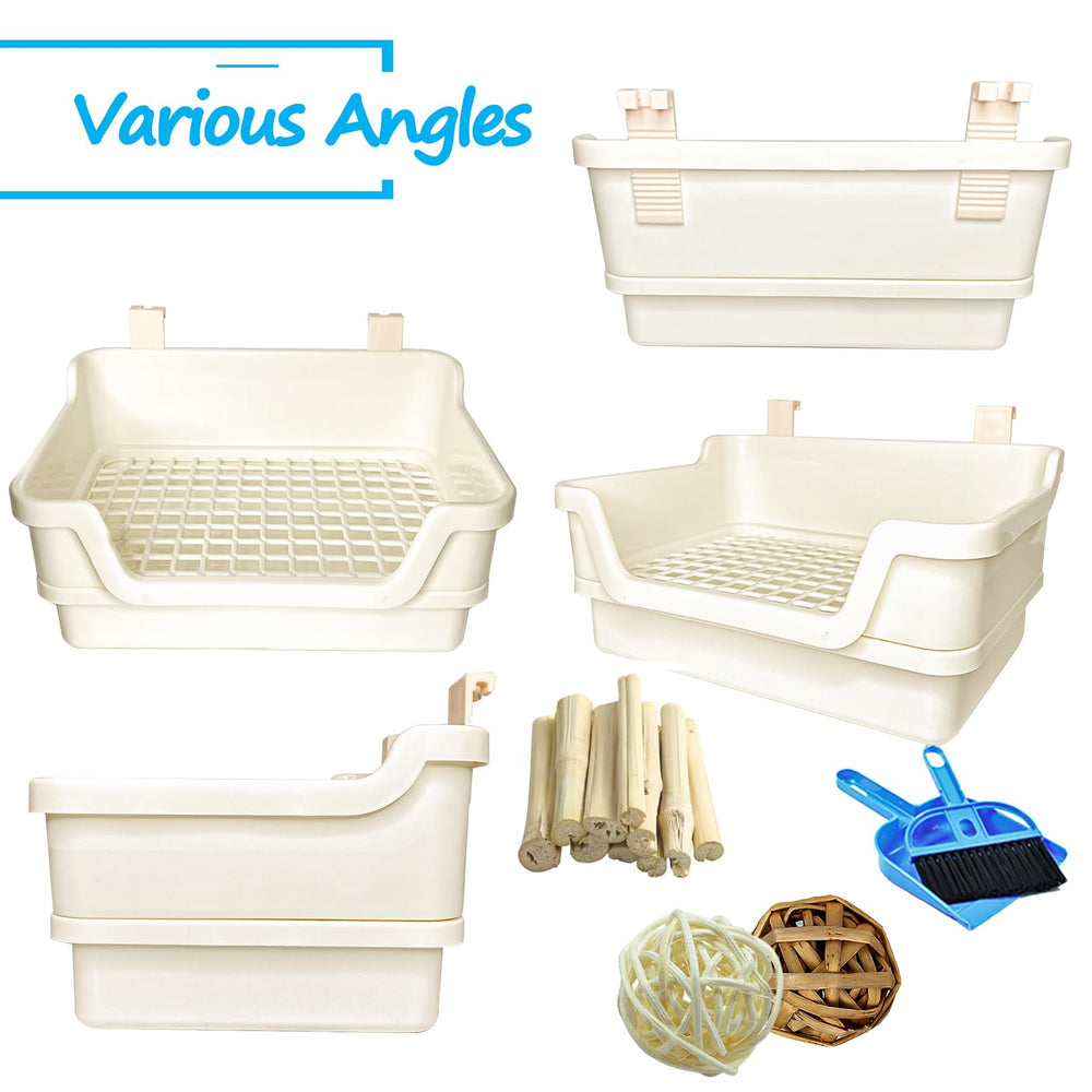 Hamiledyi deep-dump tray helps absorb odors and reduce frequent changes