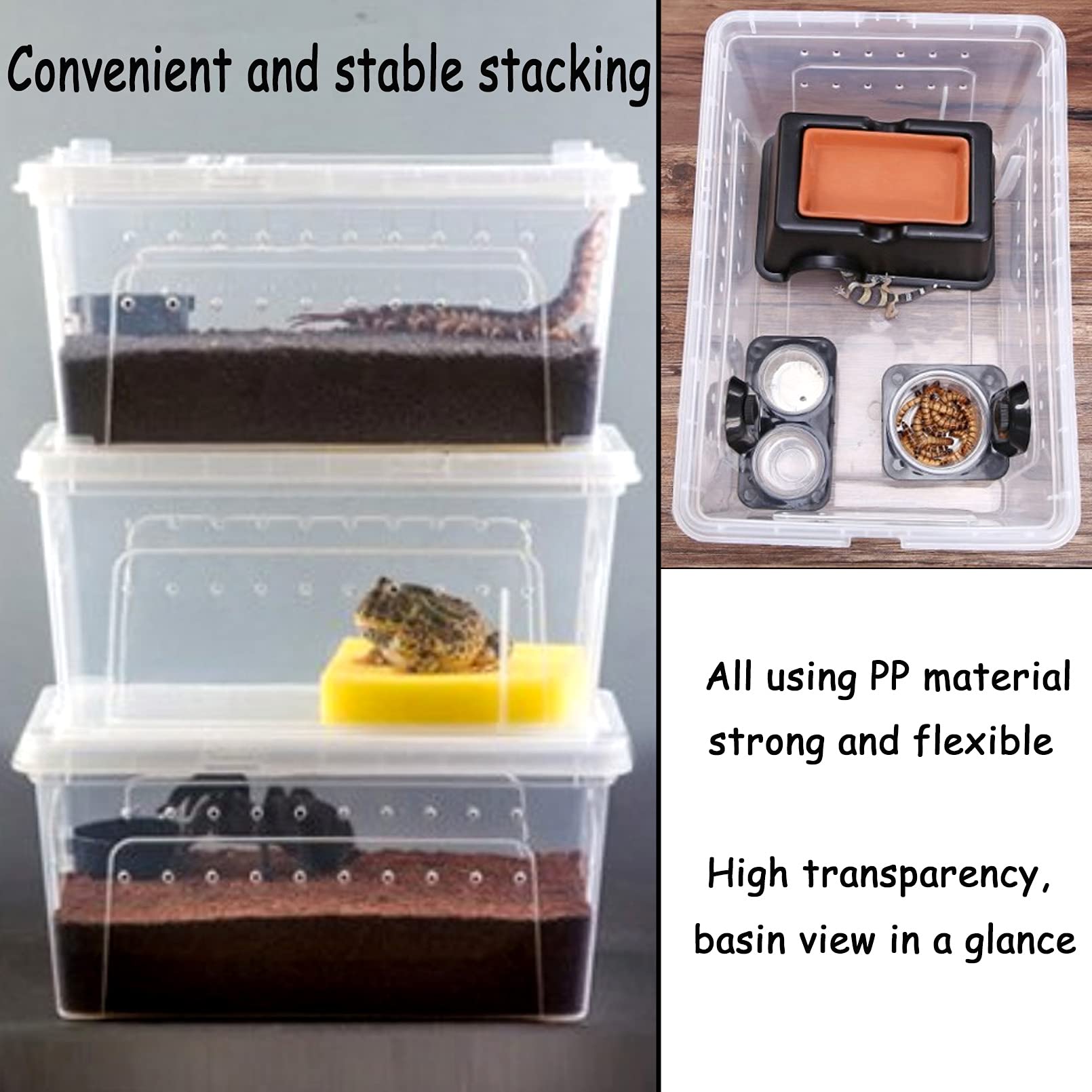 Hamiledyi double-opening lid provides convenient access to pets.