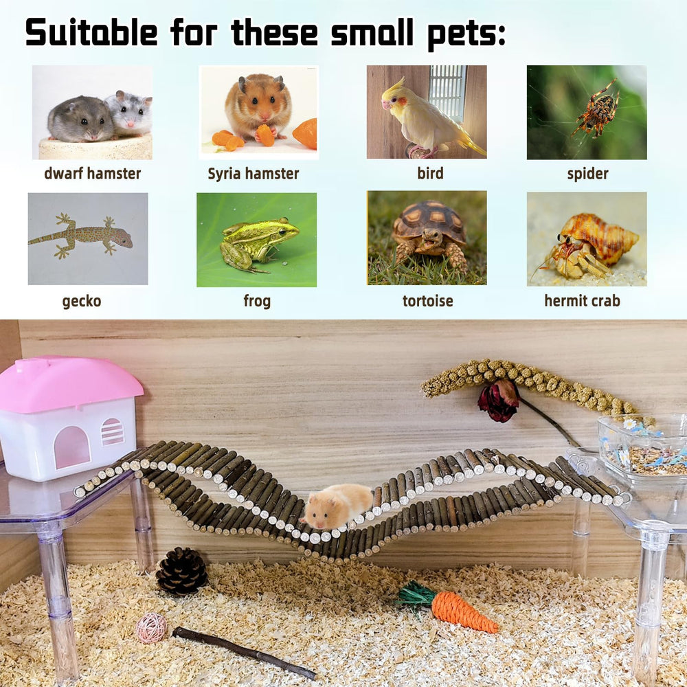 Hamiledyi easy-installation hamster bridge simplifies setup.